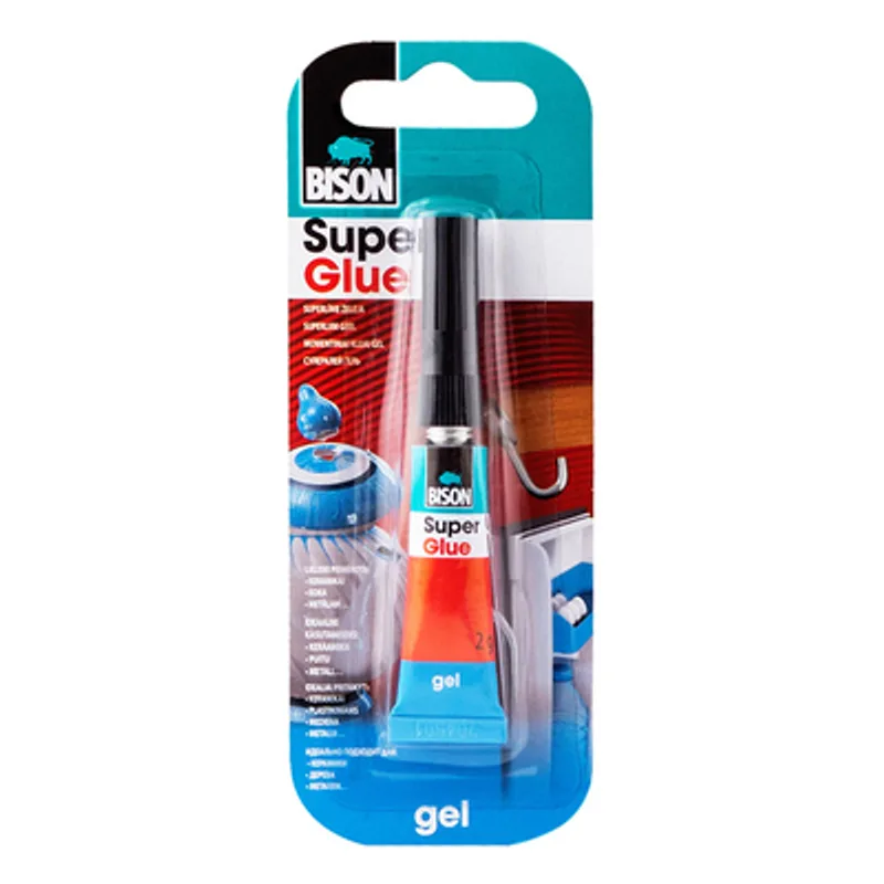 Лепило универсално Bison цианкрилатно секундно  2 г, Super Glue Xtra Power
