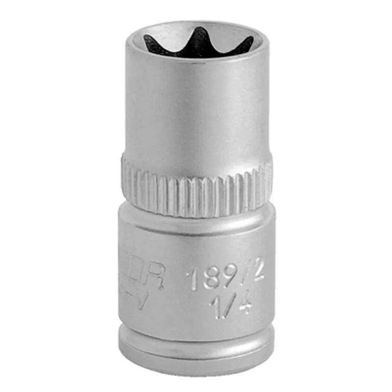 Вложка E-Torx Unior с квадрат  Е11 х 1/4", 189/2