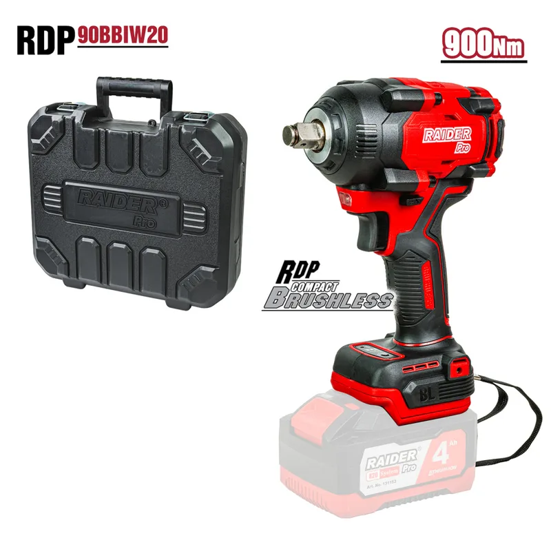 R20 Гайковерт безч.1/2" 900Nm куфар 19mm Solo RDP-90BBIW20