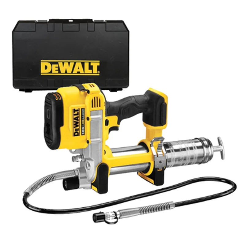 Акумулаторен такаламит за гресиране DeWALT без батерия и зарядно, 18 V, 400 см3, 690 bar, DCGG571NK