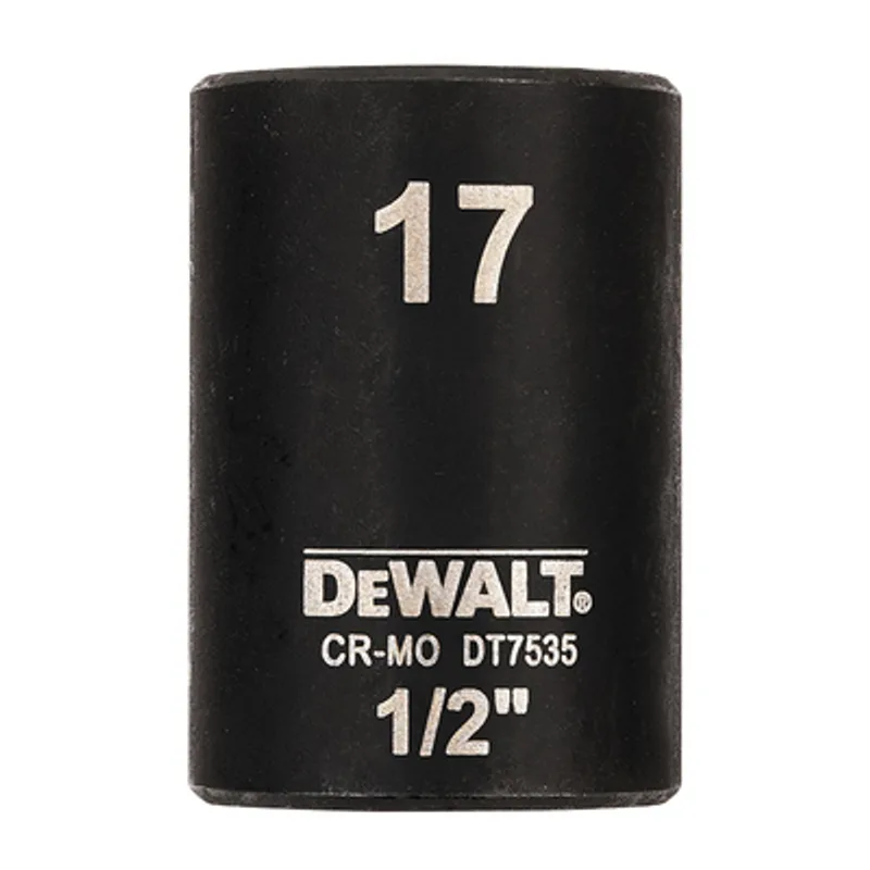 Вложка милиметрова DeWALT 6-стен ударна 17 мм х 1/2", DT7535