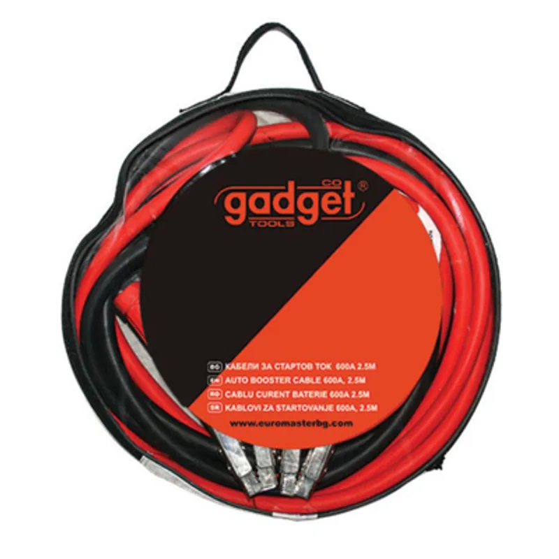 Кабел Gadget за подаване на ток за стартиране на двигател 3.5 м, 1200 A