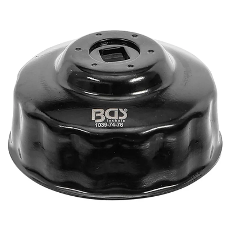Ключ BGS за маслен филтър   74-76 мм, квадрат 3/8", 15 точки, 
