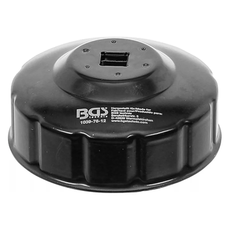 Ключ BGS за маслен филтър  76 мм, квадрат 3/8", 12 точки