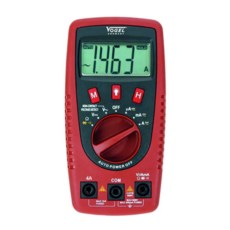 Дигитален мултицет Vogel с LCD дисплей, CAT III / 300 V, 640382