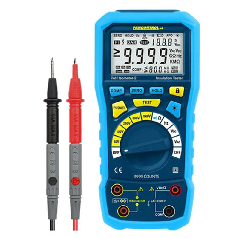 Дигитален мултицет Pancontrol за изолация с LED дисплей, CAT III 600V, PAN Isometer-2