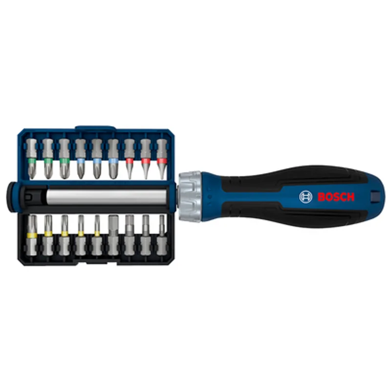 Магнитна отвертка-държач Bosch с тресчотка  1/4" x 207 мм