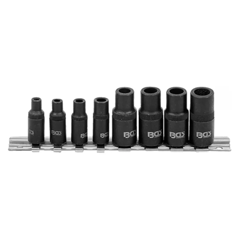 Вложки комплект BGS за метчици 1.5-12 мм, 1/16" - 1/2 ", 8 бр.