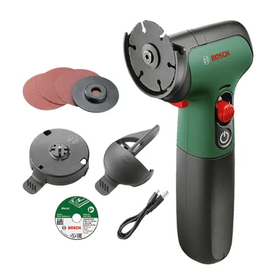 Акумулаторен ъглошлайф Bosch с 1 батерия и зарядно, 7.2 V, 50 мм, 6000 об./мин, EasyCut&Grind