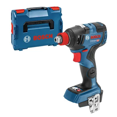 Акумулаторен гайковерт Bosch с безчетков двигател с 2 батерии и зарядно, 18 V, 5 Ah, 200 Nm, квадрат, шестостен, 1/2", 1/4", GDX 18V-200 C