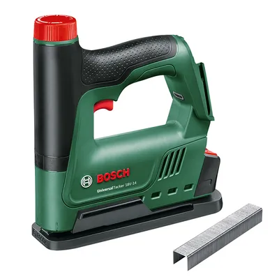 Акумулаторен такер за пирони Bosch без батерия и зарядно, 18 V, 30 уд./мин, 14 мм, тип 53, 6-14 мм, UniversalTacker 18V-14