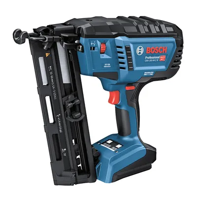 Акумулаторен такер за пирони Bosch без батерия и зарядно, 18 V, тип 16GA, 32-64 мм, GNH 18V-64-2 M
