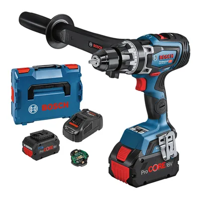 Акумулаторен винтоверт Bosch ударен с 2 батерии и зарядно, 18 V, 8 Ah, 150 Nm, 1.5-13 мм, GSB 18V-150 C
