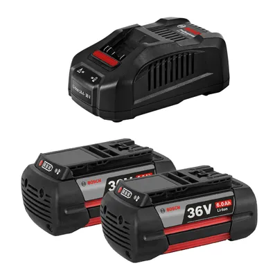 Акумулаторна батерия Bosch Li-Ion със зарядно у-во 36 V, 6 Ah, 2 бр., GAL 3680 CV