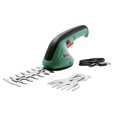 Акумулаторна ножица за трева Bosch и храсти с 1 батерия без зарядно, 3.6 V, 1.5 Ah, 80 мм, EasyShear