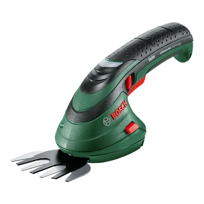 Акумулаторна ножица за трева Bosch с 1 батерия и зарядно, 3.6 V, 1.5 Ah, 80 мм, Isio