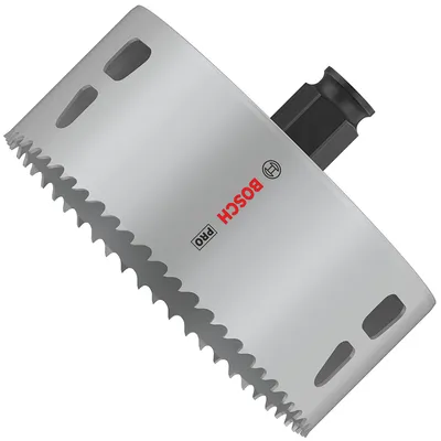 Боркорона универсална Bosch със захват Power Change Plus 111x44 мм, PRO Multi Material PC Plus