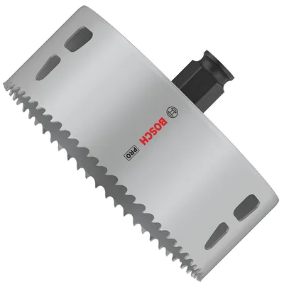 Боркорона универсална Bosch със захват Power Change Plus  121x44 мм, PRO Multi Material PC Plus