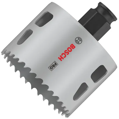 Боркорона универсална Bosch със захват Power Change Plus 65x44 мм, PRO Multi Material PC Plus