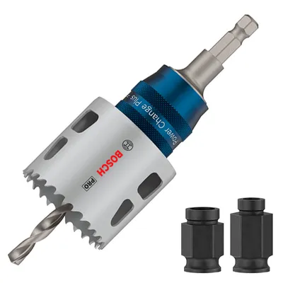 Боркорона универсална Bosch със захват Power Change Plus комплект 51x44 мм, PRO Multi Material PC Plus