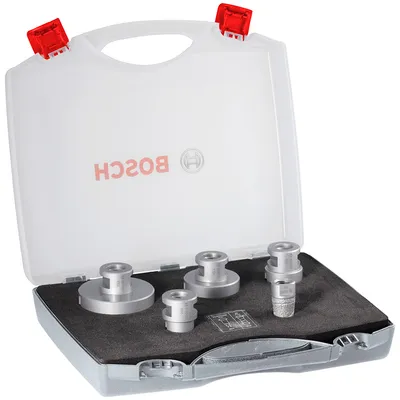 Боркорона за керамика и гранитогрес Bosch с диамантена посипка с резба М14х2 20-68x33 мм, 5 бр., PRO Ceramic dry