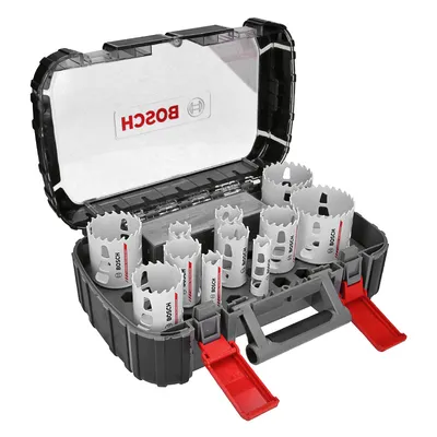Боркорона за метал Bosch BiM комплект 20-76 мм, 14 бр., Progressor