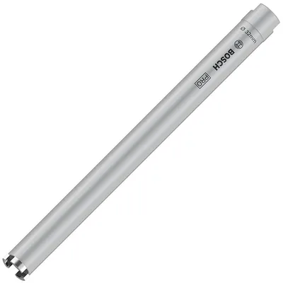 Боркорона за зидария Bosch с диамантени сегменти и резба G 1/2" 32x350 мм, PRO Core Cutter dry