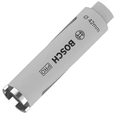 Боркорона за зидария Bosch с диамантени сегменти и резба G 1/2"  42x150 мм, PRO Core Cutter dry