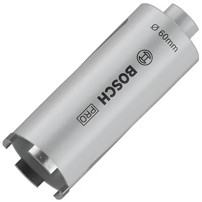 Боркорона за зидария Bosch с диамантени сегменти и резба G 1/2" 60x150 мм, PRO Core Cutter dry