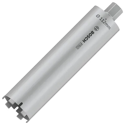 Боркорона за зидария Bosch с диамантени сегменти и резба UNC 1 1/4"  112x400 мм, PRO Core Cutter dry