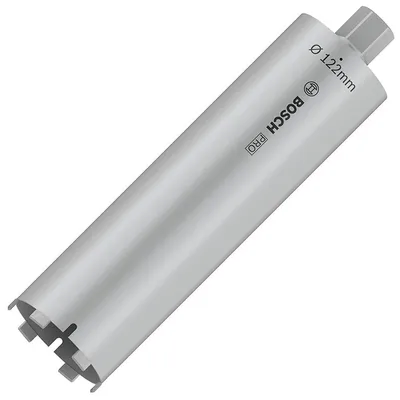 Боркорона за зидария Bosch с диамантени сегменти и резба UNC 1 1/4" 122x400 мм, PRO Core Cutter dry