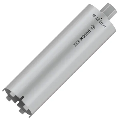 Боркорона за зидария Bosch с диамантени сегменти и резба UNC 1 1/4"  132x400 мм, PRO Core Cutter dry
