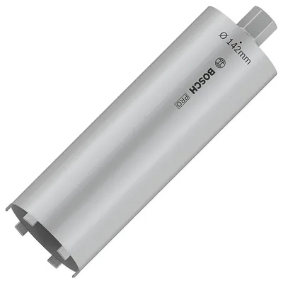 Боркорона за зидария Bosch с диамантени сегменти и резба UNC 1 1/4" 142x400 мм, PRO Core Cutter dry