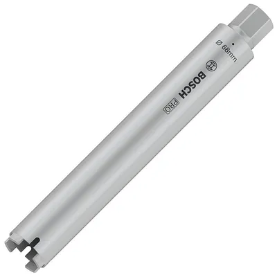 Боркорона за зидария Bosch с диамантени сегменти и резба UNC 1 1/4" 68x400 мм, PRO Core Cutter dry