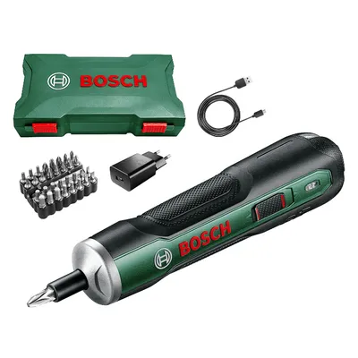 Акумулаторна отвертка Bosch с вградена батерия и USB кабел, 3.6 V, 1.5 Ah, 1/4", 5 Nm, PushDrive