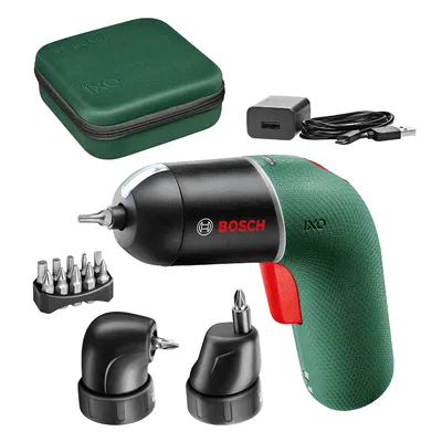 Акумулаторна отвертка Bosch с вградена батерия и USB кабел, 3.6 V, 1.5 Ah, 1/4", 4.5 Nm, IXO 6 Classic