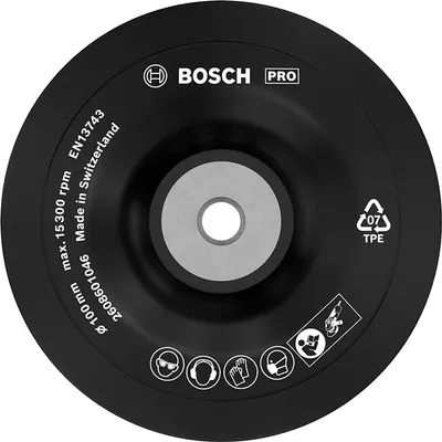 Подложна шайба Bosch за ъглошлайф мека ф 100 мм, M10, PRO