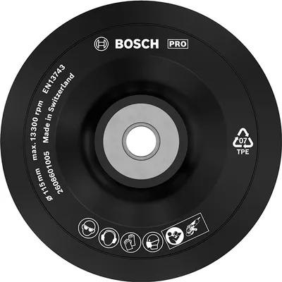 Подложна шайба Bosch за ъглошлайф мека  ф 115 мм, M14, PRO