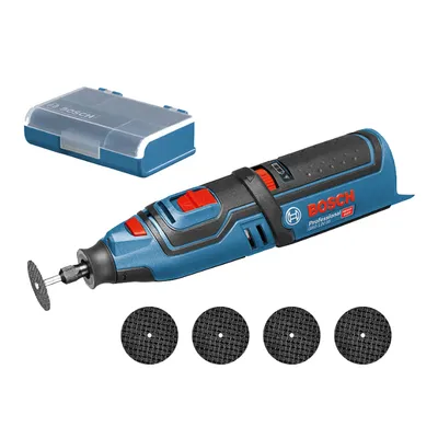 Акумулаторен прав шлайф Bosch  без батерия и зарядно, 12 V, 5000 об./мин, GRO 12V-35