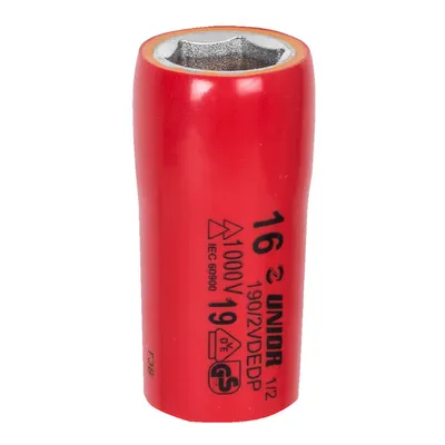 Вложка милиметрова Unior 6-стен 1000V VDE  22 мм, 1/2", 54 мм, 190/2VDEDP