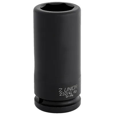 Вложка милиметрова Unior 6-стен ударна удължена  46 мм x 3/4", 232/4L6p