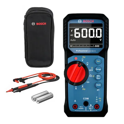 Дигитален мултицет Bosch  с LCD дисплей, CAT III 600V, GDM 600-15