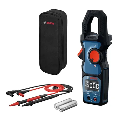 Дигитални AC/DC амперклещи Bosch токови за прецизно измерване 600 A, CAT III 600 V / CAT IV 300 V, GMC 600-15