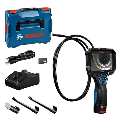 Камера Bosch за тръби и канали инспекционна с 1 батерия и зарядно, 12 V, ф 8.3 мм, 1.5 м, GIC 12V-5-27 C