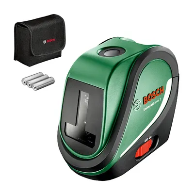 Комбиниран лазерен нивелир Bosch с 2 линии и 2 точки 10 м, 0.5 мм/м, UniversalLevel 2