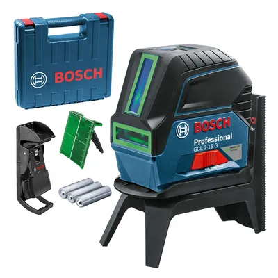 Комбиниран лазерен нивелир Bosch с 2 линии и 2 точки  15 м, 0.3 мм/м, GCL 2-15 G