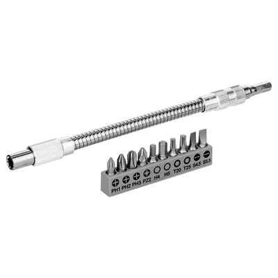 Комплект битове Bosch PH/PZ/SB/TX/SW с магнитен държач  1/4", 11 бр.