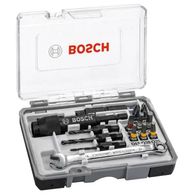 Комплект битове Bosch със свредла 1/4", 20 бр.