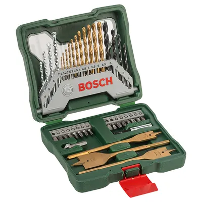 Комплект битове Bosch със свредла 1/4", 40 бр., X-Line