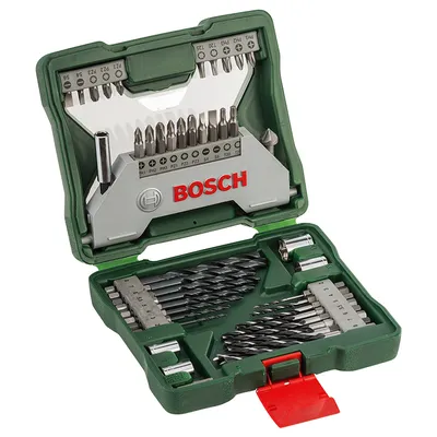 Комплект битове Bosch със свредла 1/4", 43 бр., X-Line